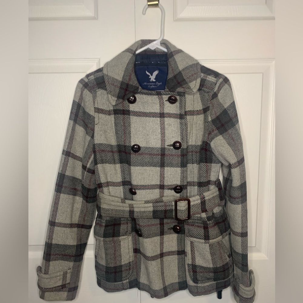 AMERICAN Eagle, women’s pea coat, small.
